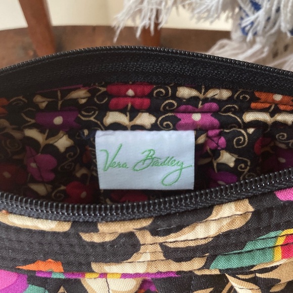 TWO! Vera Bradley Black Multicolor Floral and Turquoise and brown floral purses - Picture 2 of 7